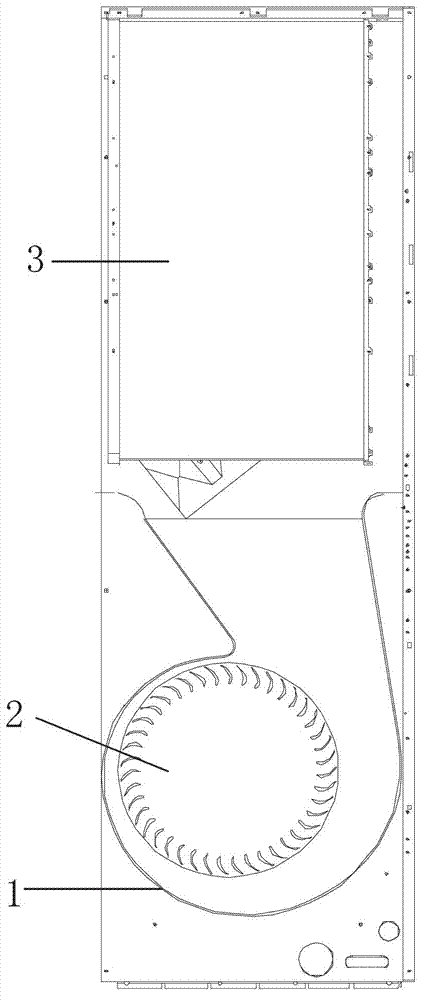 Floor type air conditioner and oblique flow fan thereof