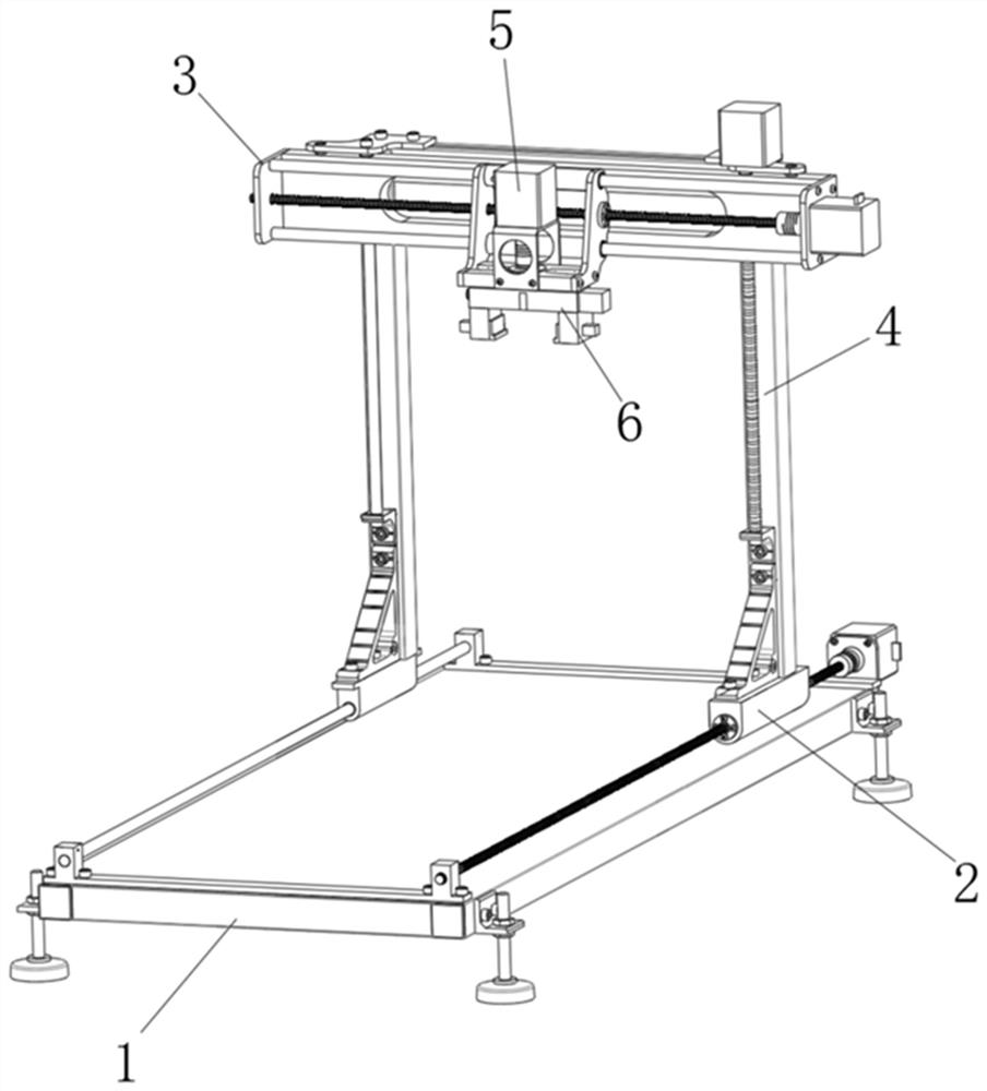 Intelligent mobile positioning mechanism for intelligent label printing