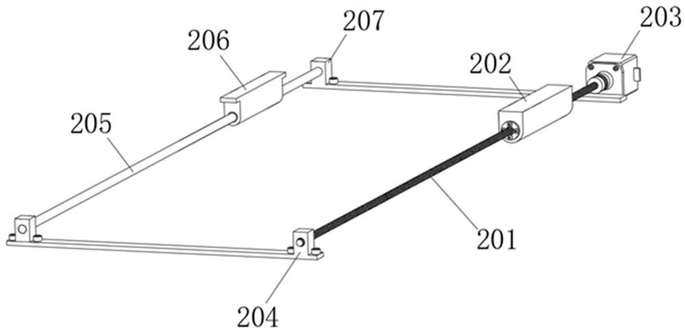 Intelligent mobile positioning mechanism for intelligent label printing