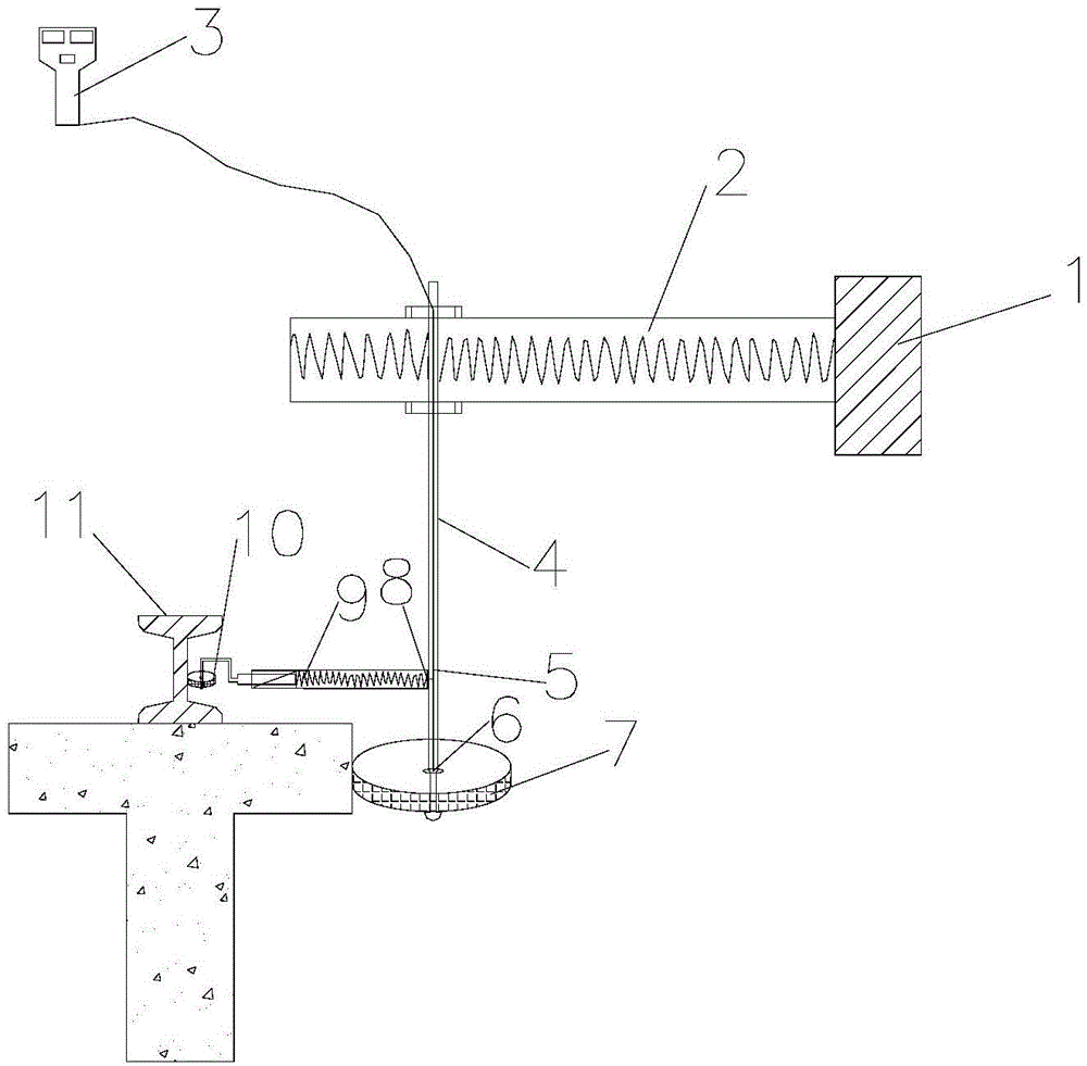 Crane beam track eccentricity measurement device and method