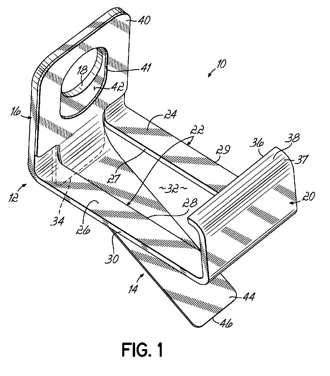 Needle guard mechanism with angled strut wall