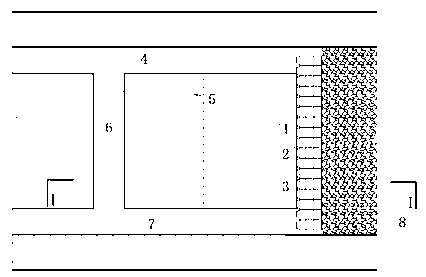 Method for coal mine tunnel working surface to pass through abandoned roadway in forced caving pressure relief mode