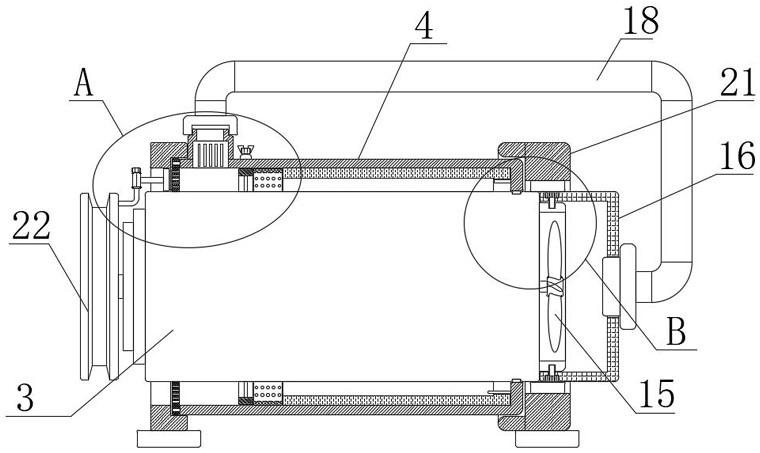 Energy-saving and noise-reducing air compressor