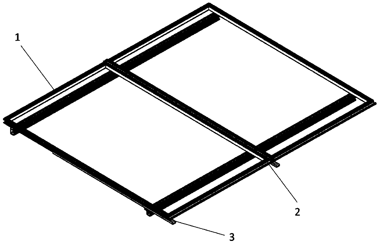 Photovoltaic waterproof system used for low-gradient roof