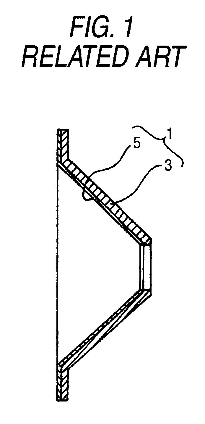 Method for manufacturing electroacoustic transducer diaphragm