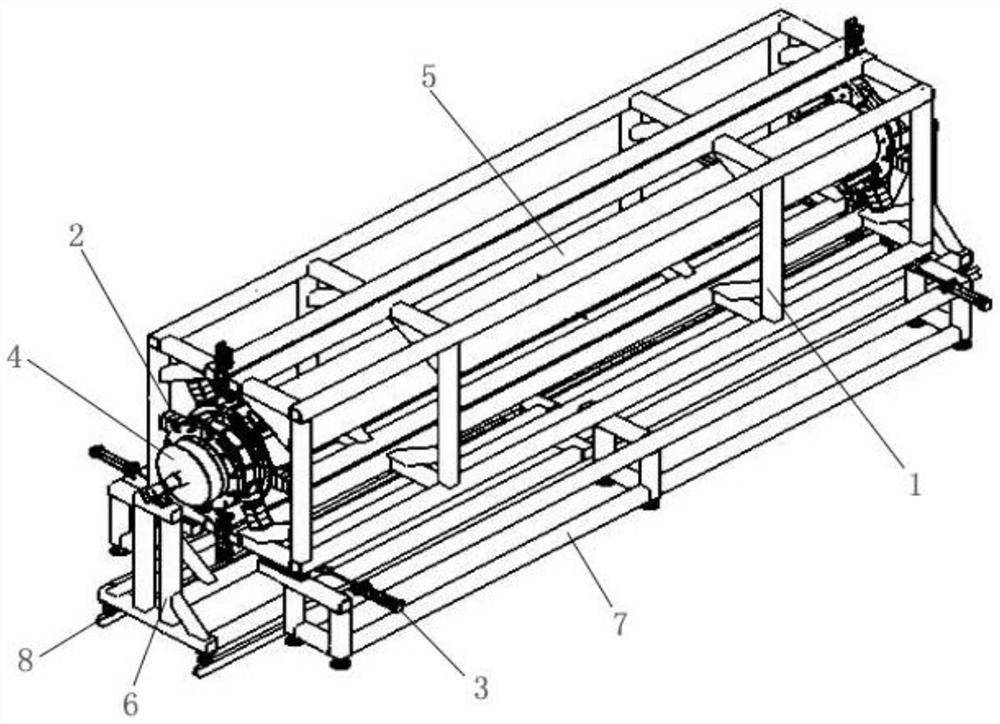 Pipe flanging device and method applicable to fiber composite pipeline