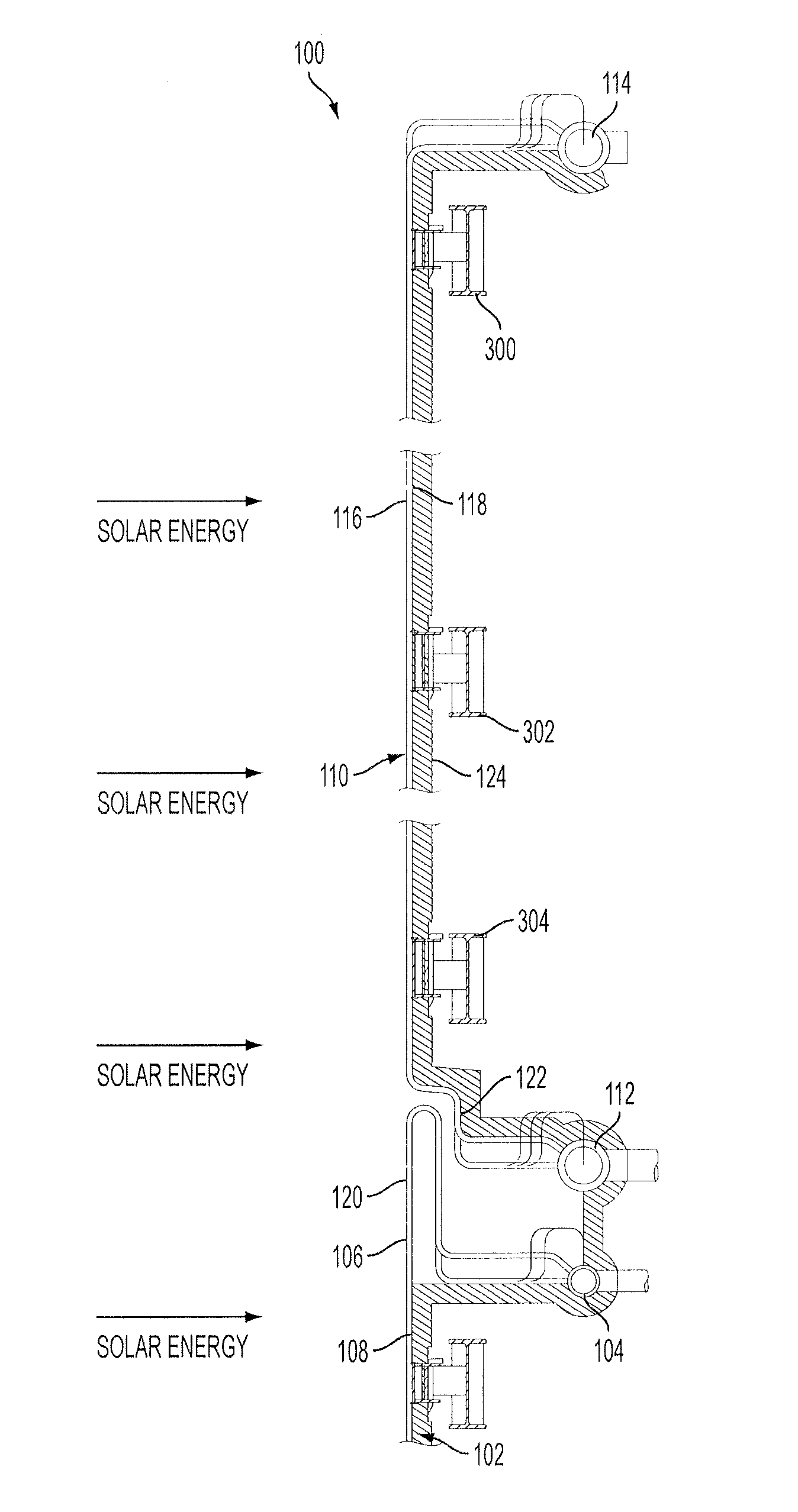 Expansion joints for panels in solar boilers