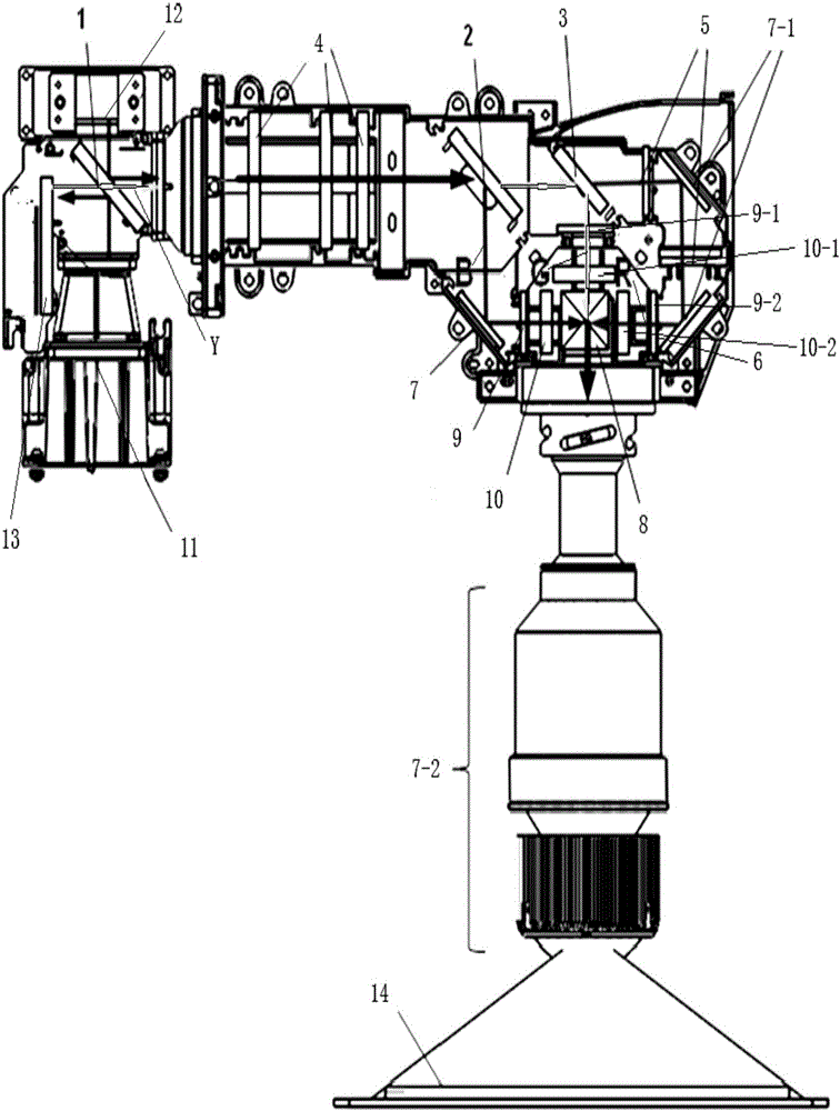 Laser TV full-color generation method and device in 3 LCD mode