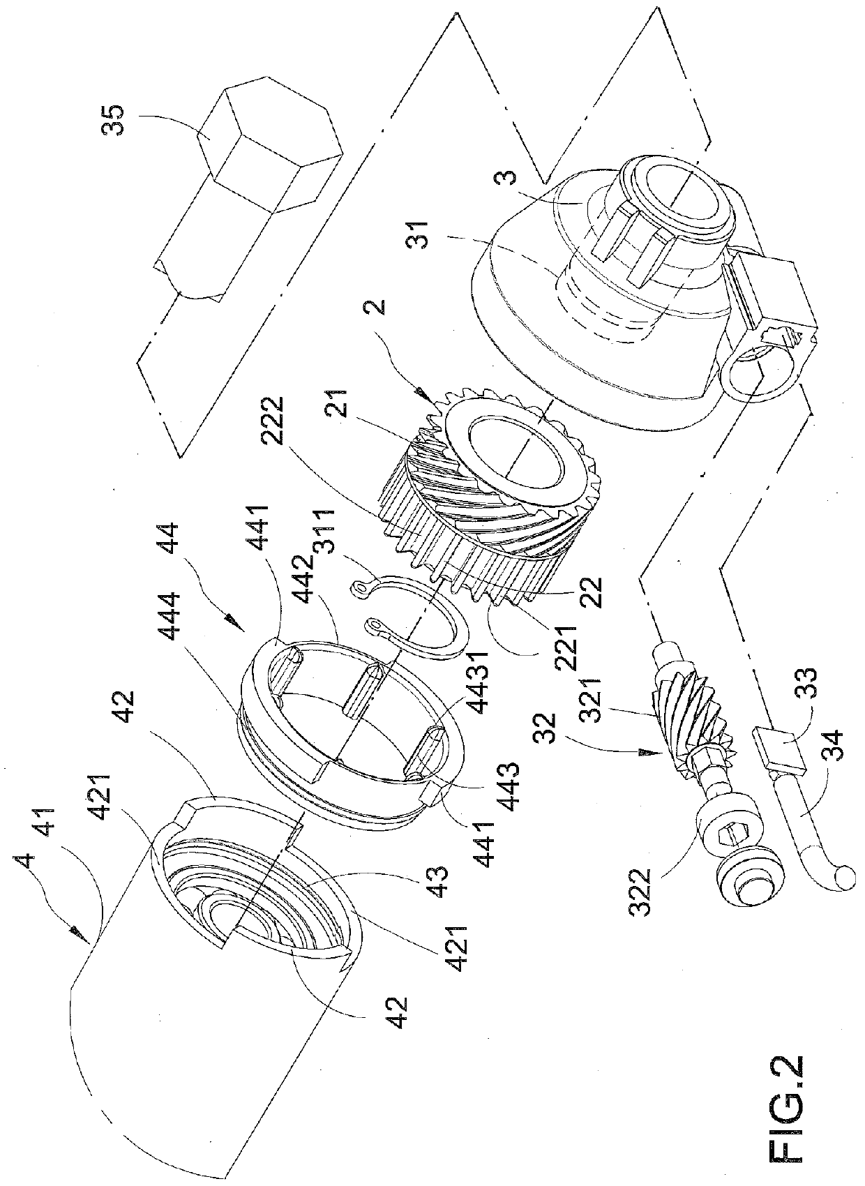 Wheel speed sensor driving mechanism