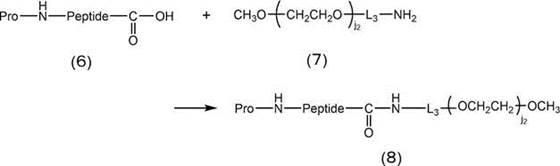 Asymmetric branched-chain degradable polyethylene glycol derivative