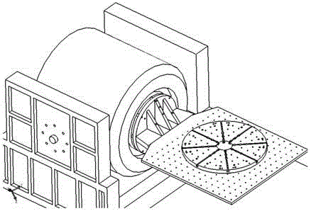 General change-over vibration test clamp for dynamoelectric vibrator