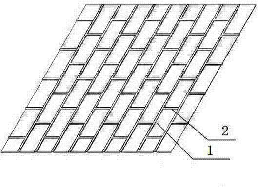 Plastic mold for fixing tiles on surface of precast concrete unit