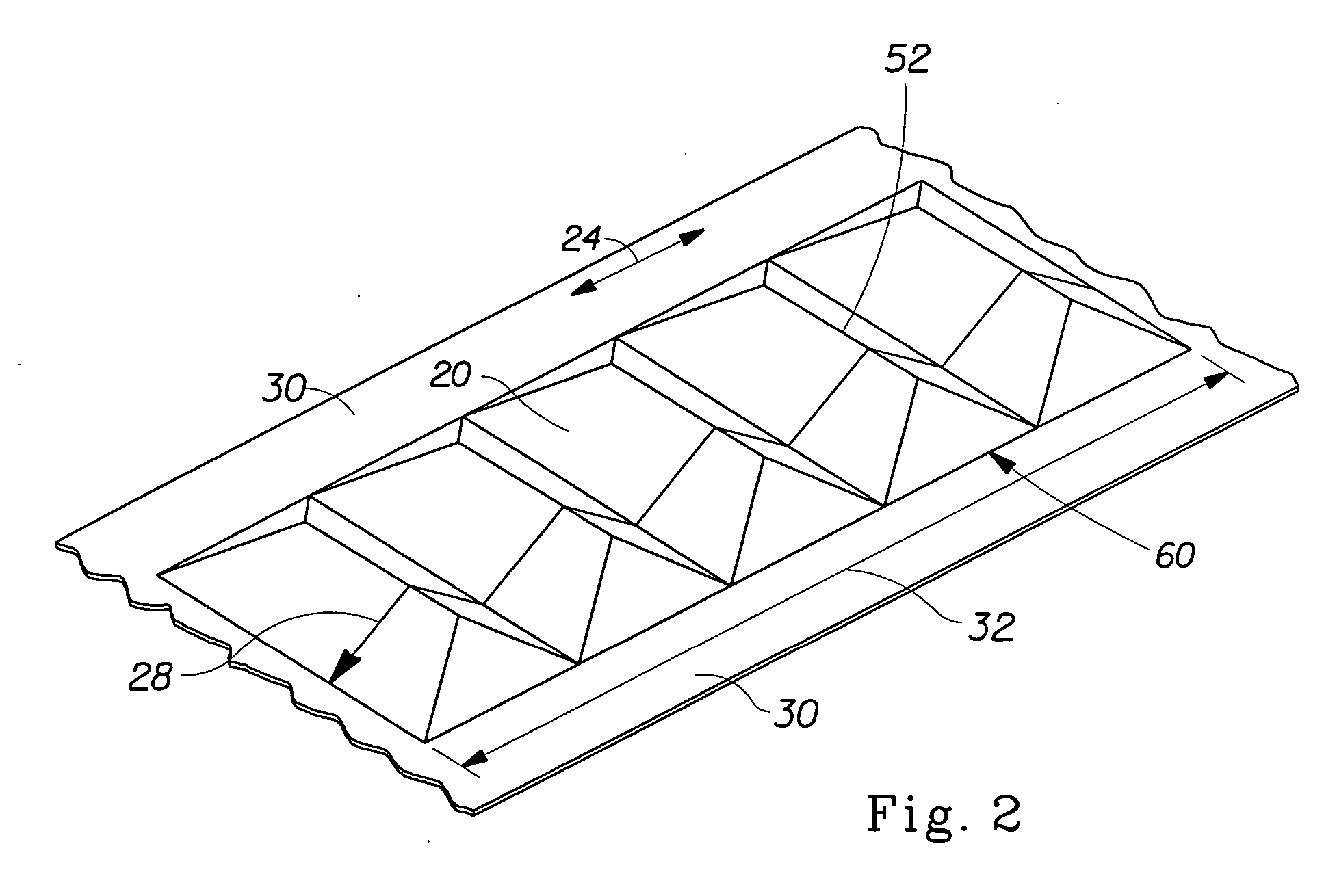 Treatment articles capable of conforming to an underlying shape