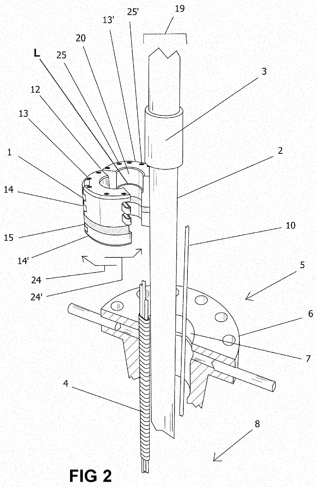 Containment systems for sealing a pass-through in a well, and methods therefore