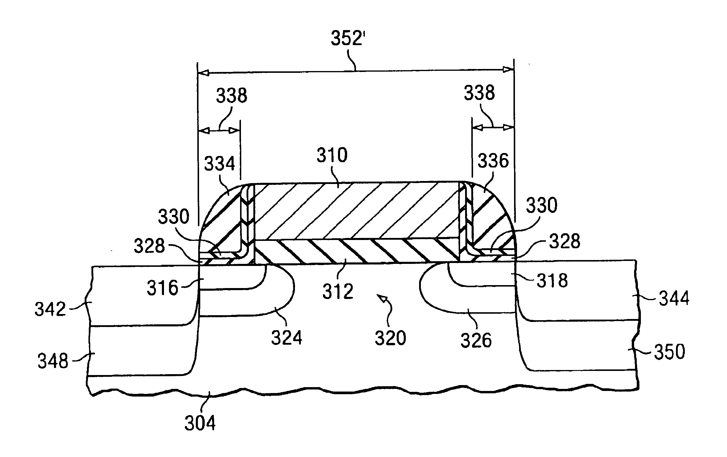 Process method of source drain spacer engineering to improve transistor capacitance