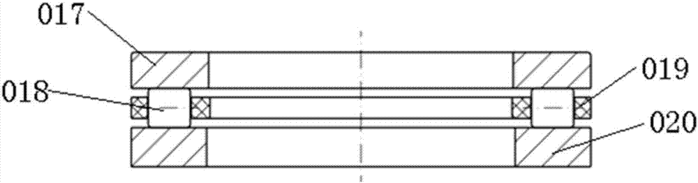 Double-way thrust rolling bearing