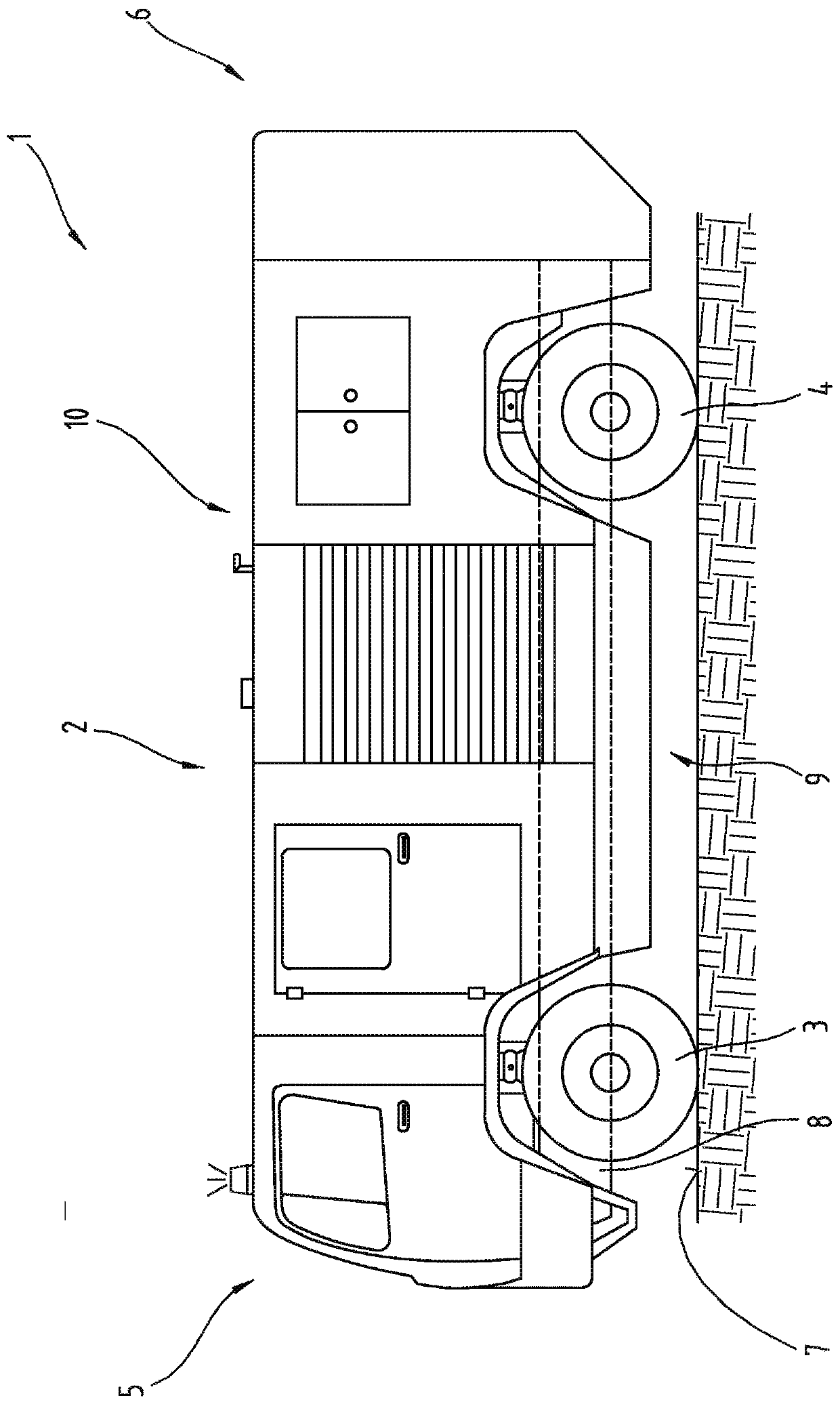 Emergency vehicle designed as a truck