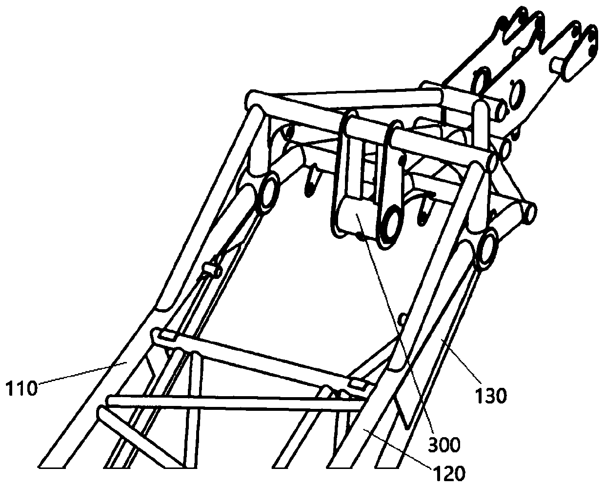 Auxiliary arm of crane and crane