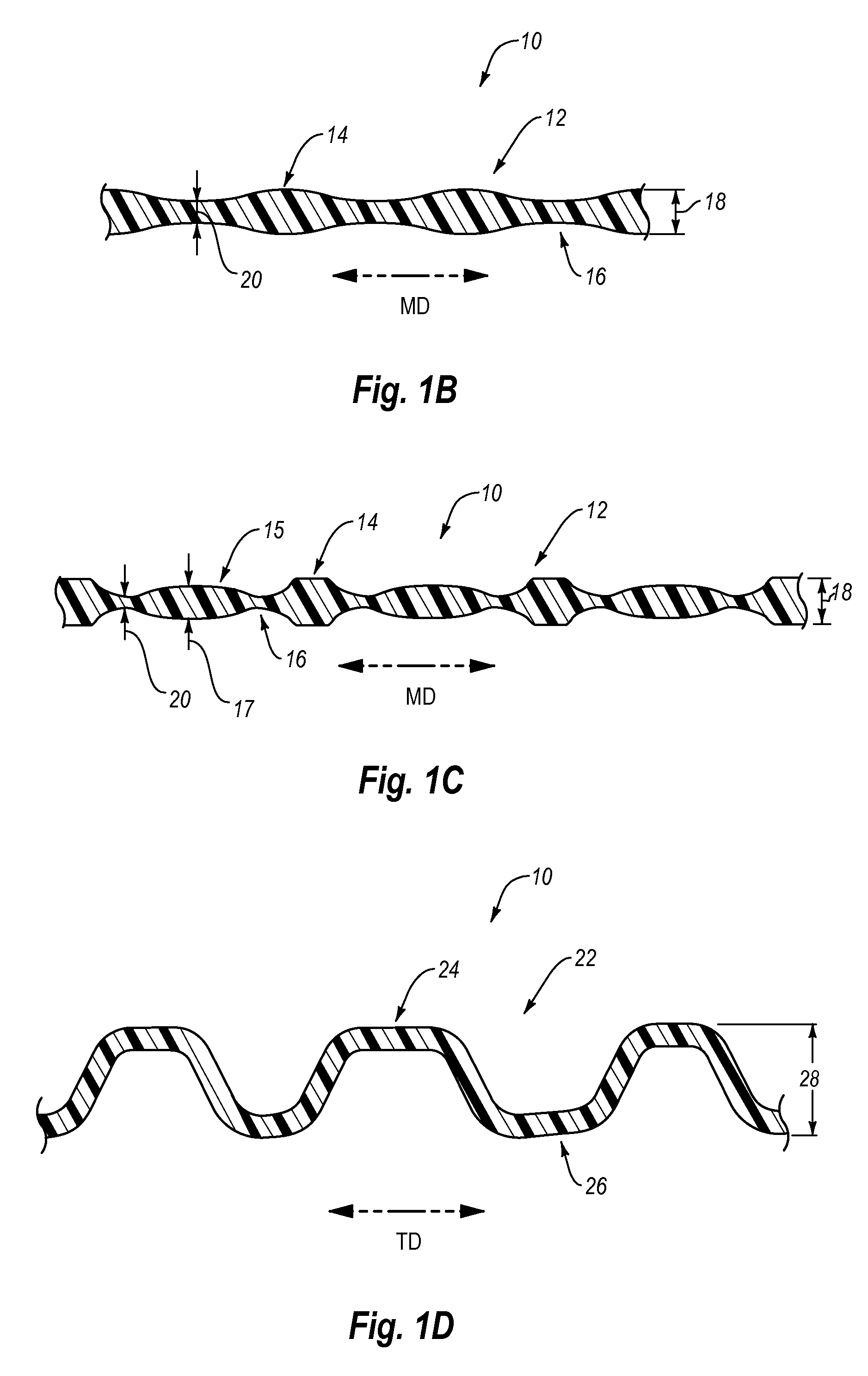 Incrementally-stretched thermoplastic films with enhanced look and feel and methods for making the same