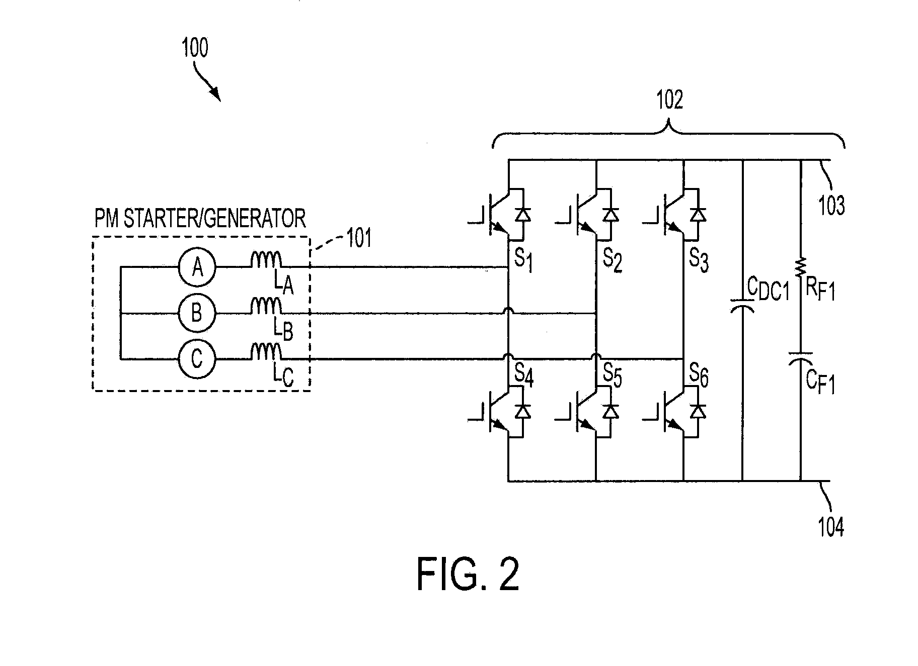 High voltage DC power generation