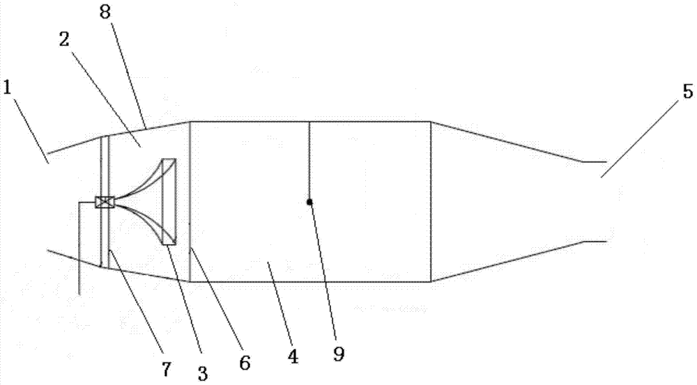 A large-space descaling device with aeroacoustic composite field uniform distribution and its descaling method