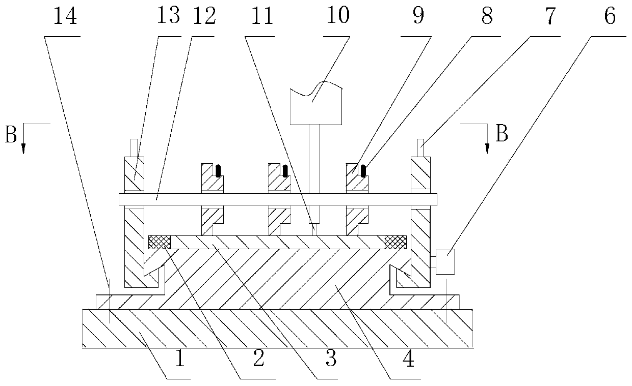 Special tool clamp for friction stir welding of complex welding seam aluminum alloy