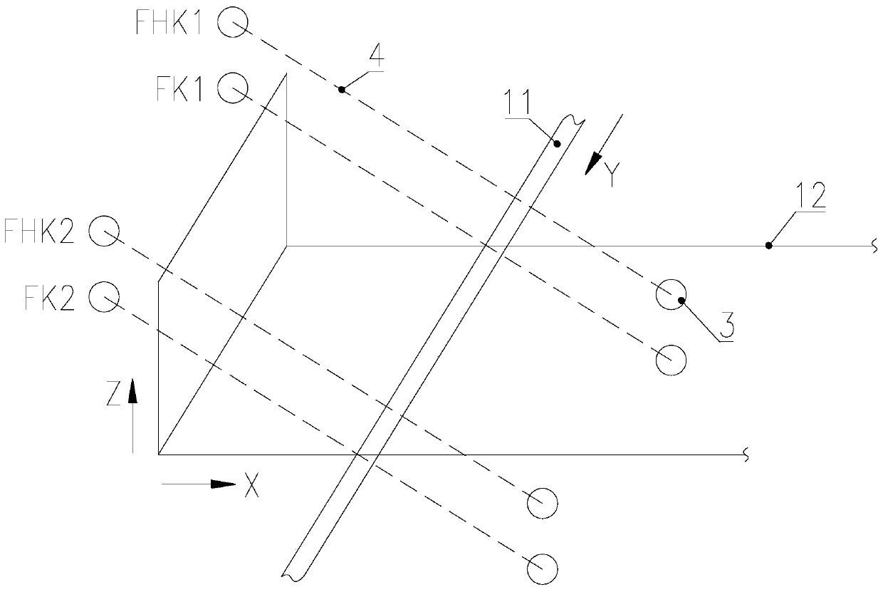 Wheel dimension detection method and system based on two-dimensional laser position detection technology