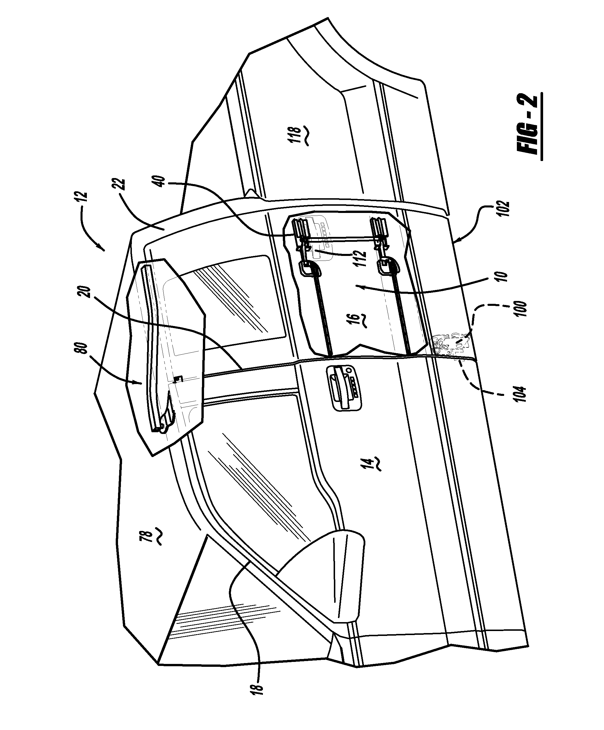 Vehicle dual hinge rear door articulating and sliding system