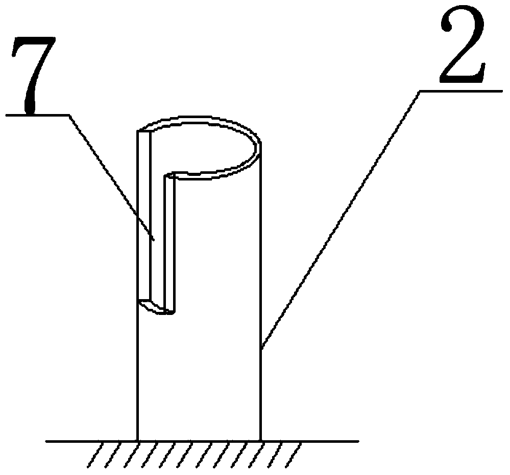 Overhanging set wall connector with steel pipes for exterior wall scaffold