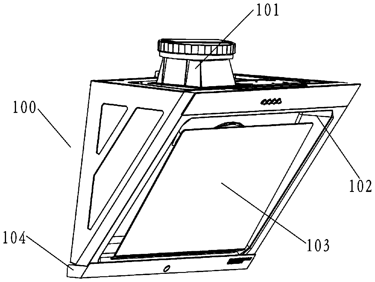 A range hood with double air intake structure