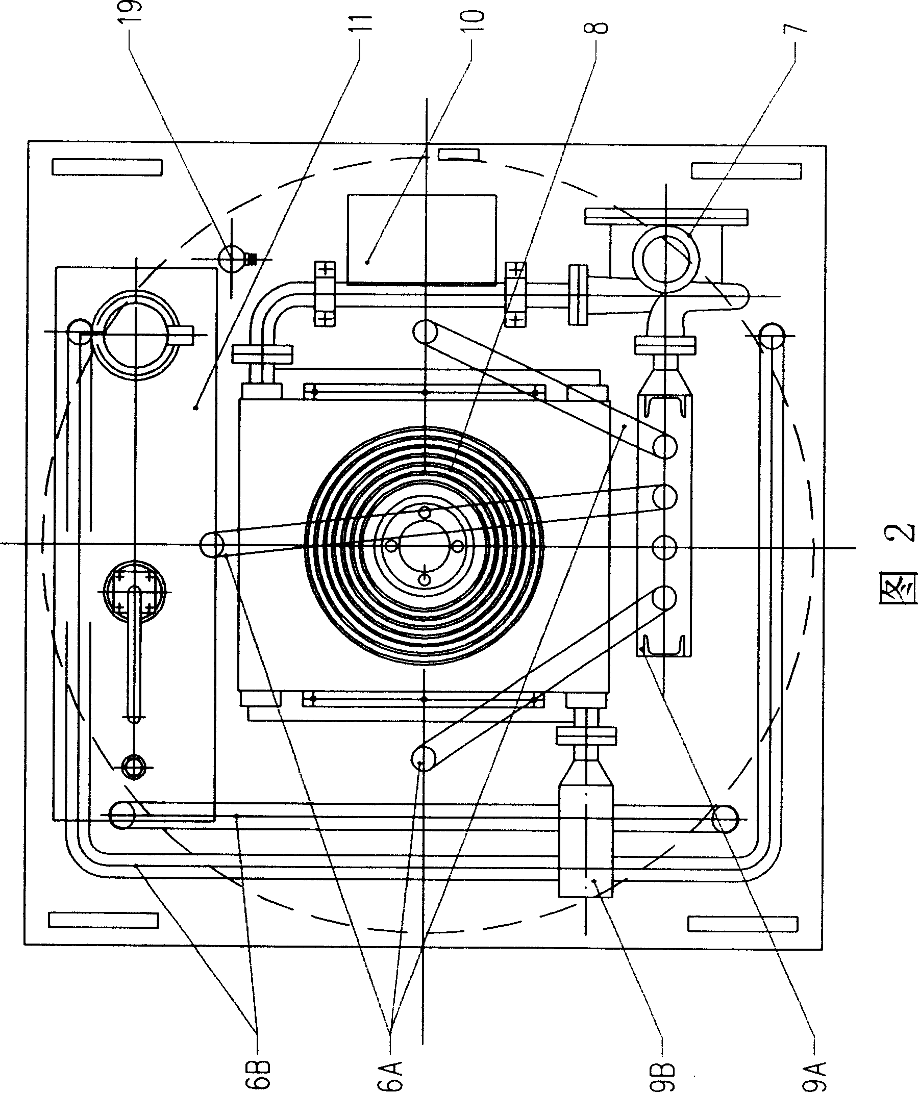 Circulating oil-cooling type electric-magnetic iron remover