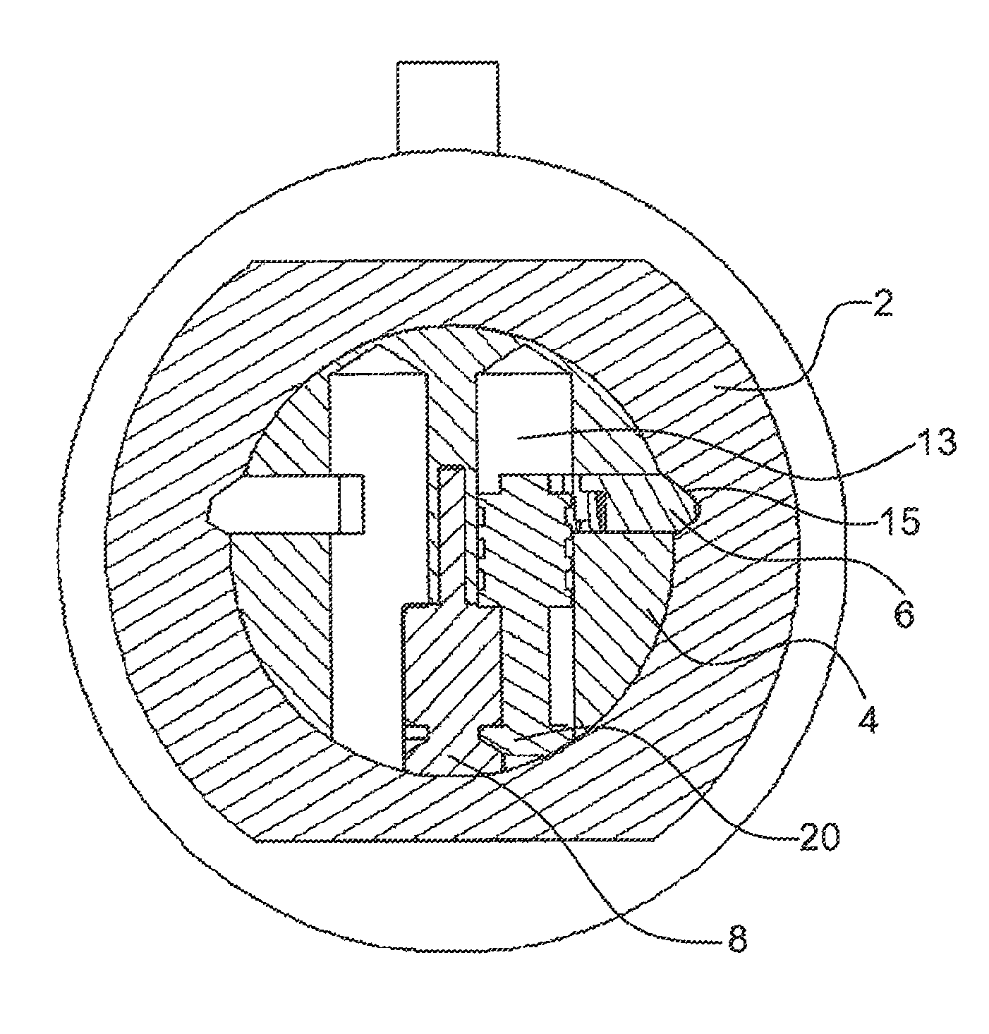 Cylinder lock with side bar and side pins, key and lock assembly