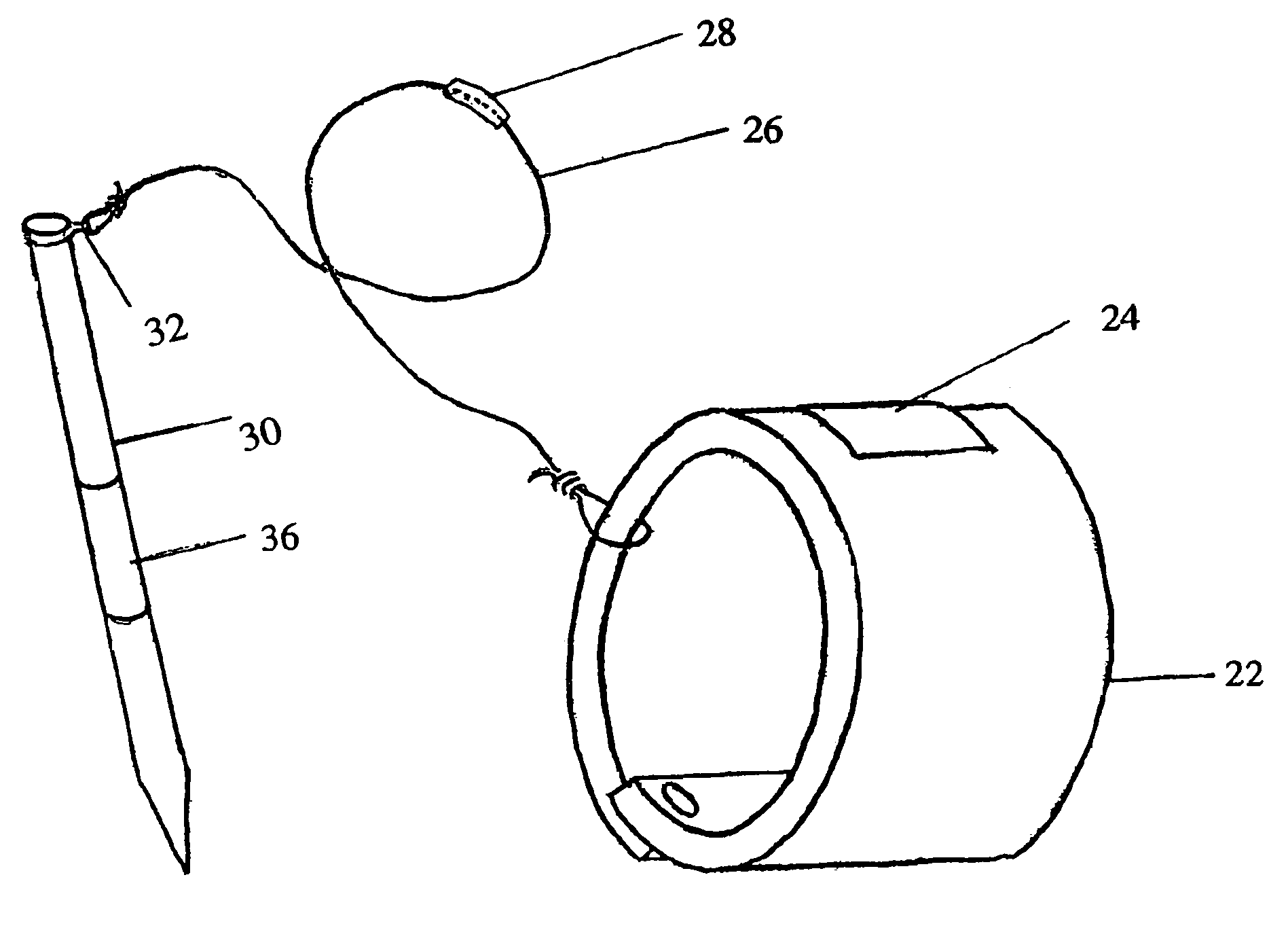 Writing instrument holding and retaining device