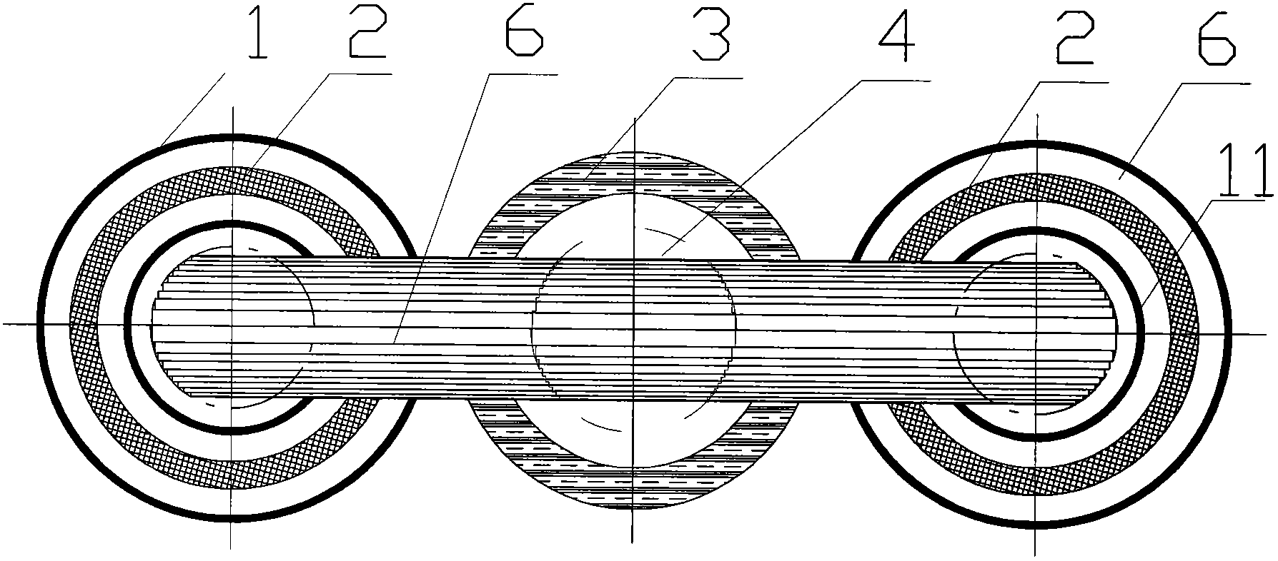 Novel structure of high-voltage superconducting current limiter