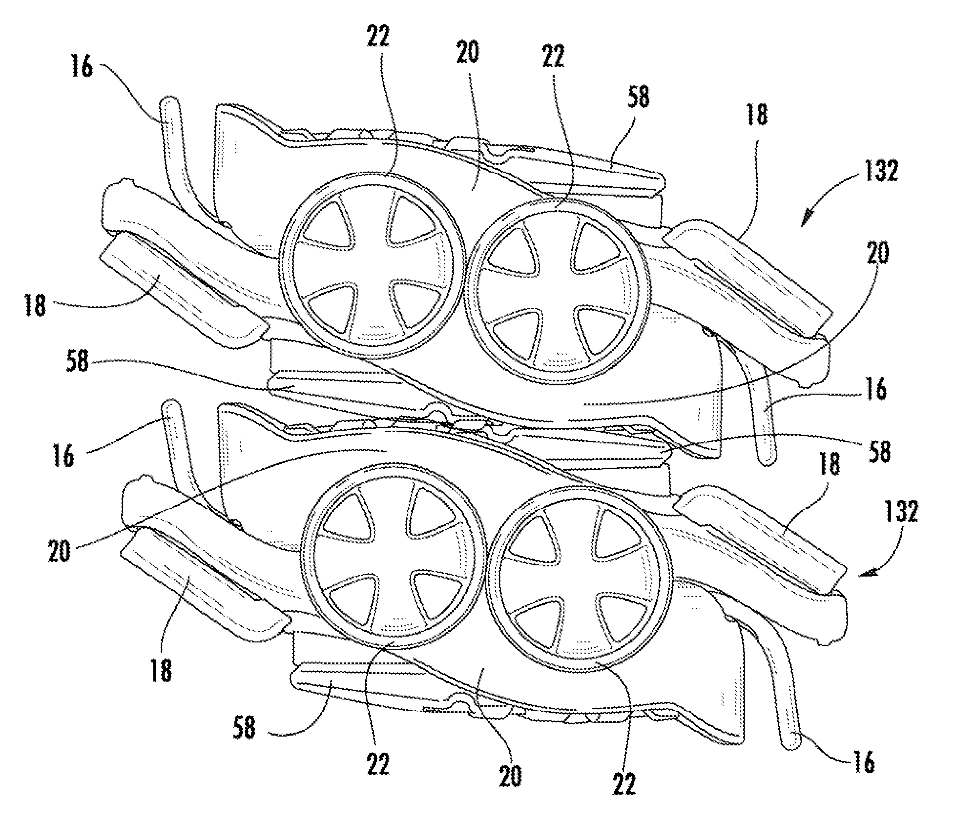 Stacked arrangements of travel coolers