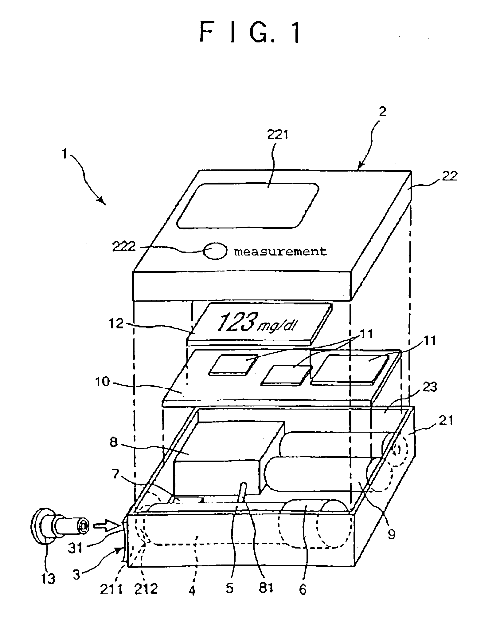 Body fluid composition measuring apparatus