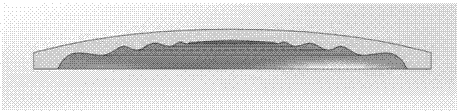 Lens for increasing beam propagation scattering convergence angle and manufacturing method thereof