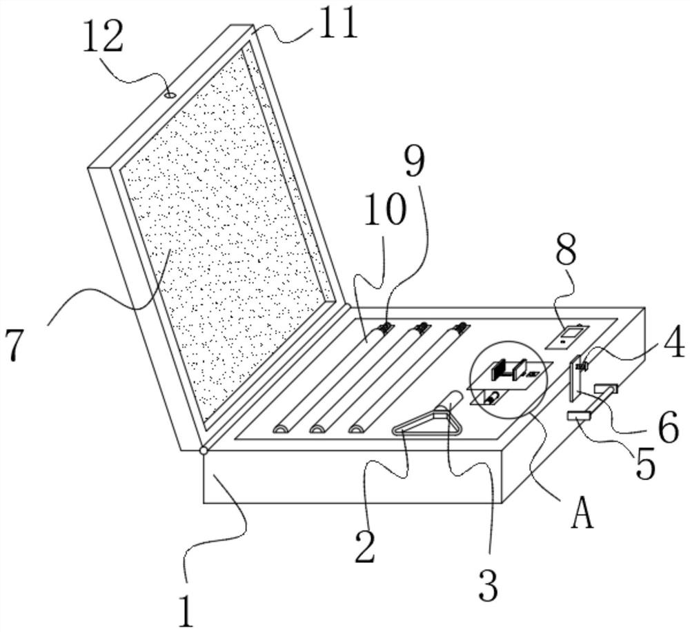 Handheld informatization detection device for indoor decoration