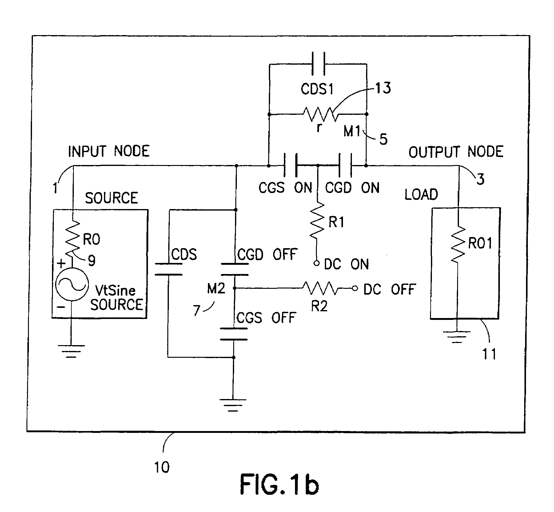 Switch circuit and method of switching radio frequency signals