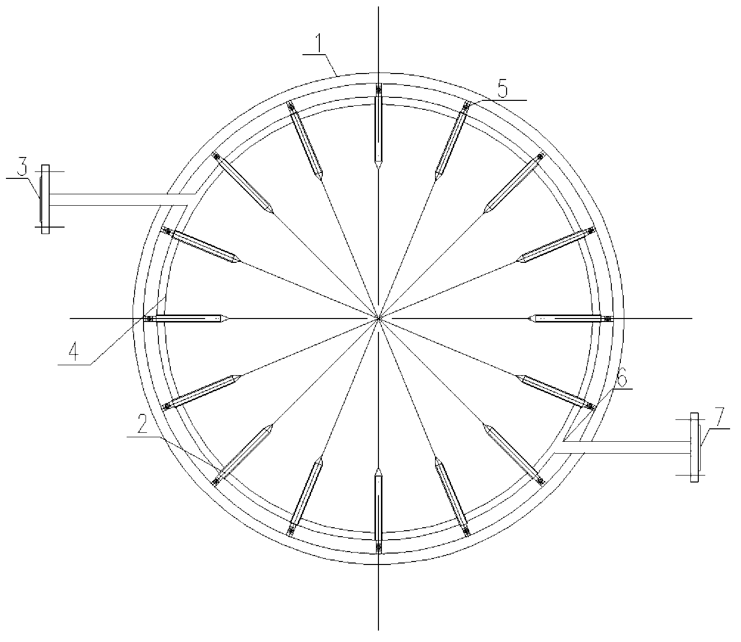 Stirring reactor adopting film tube aeration