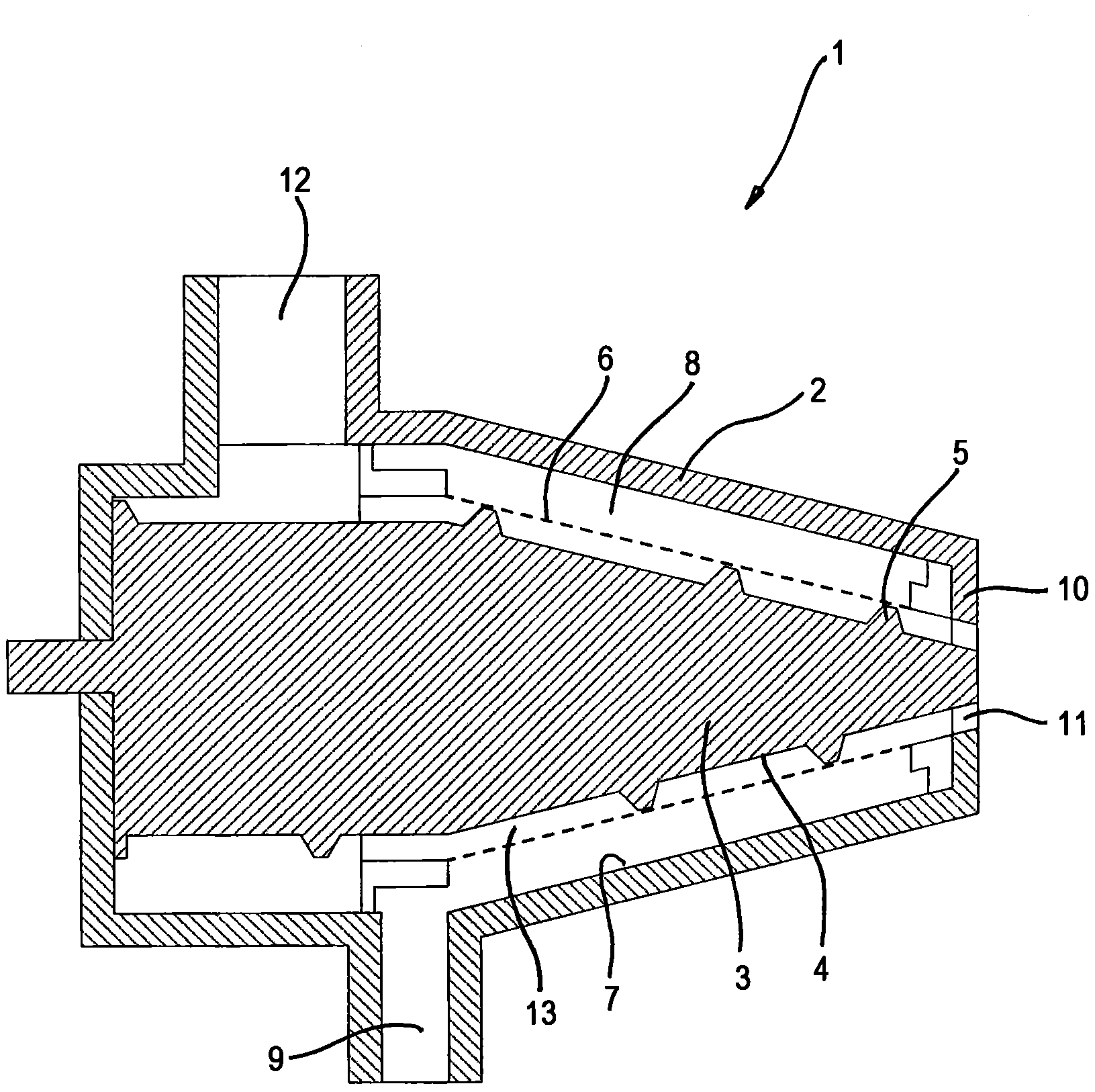 A masticating separator for separating fruit or vegetable juice from fruit or vegetable pulp