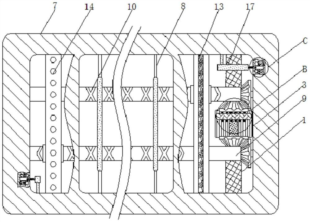 Sole cleaning and disinfecting device based on electromagnetic induction principle