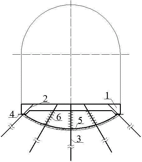 Resisting force dodging device for controlling floor heave, and construction method for device