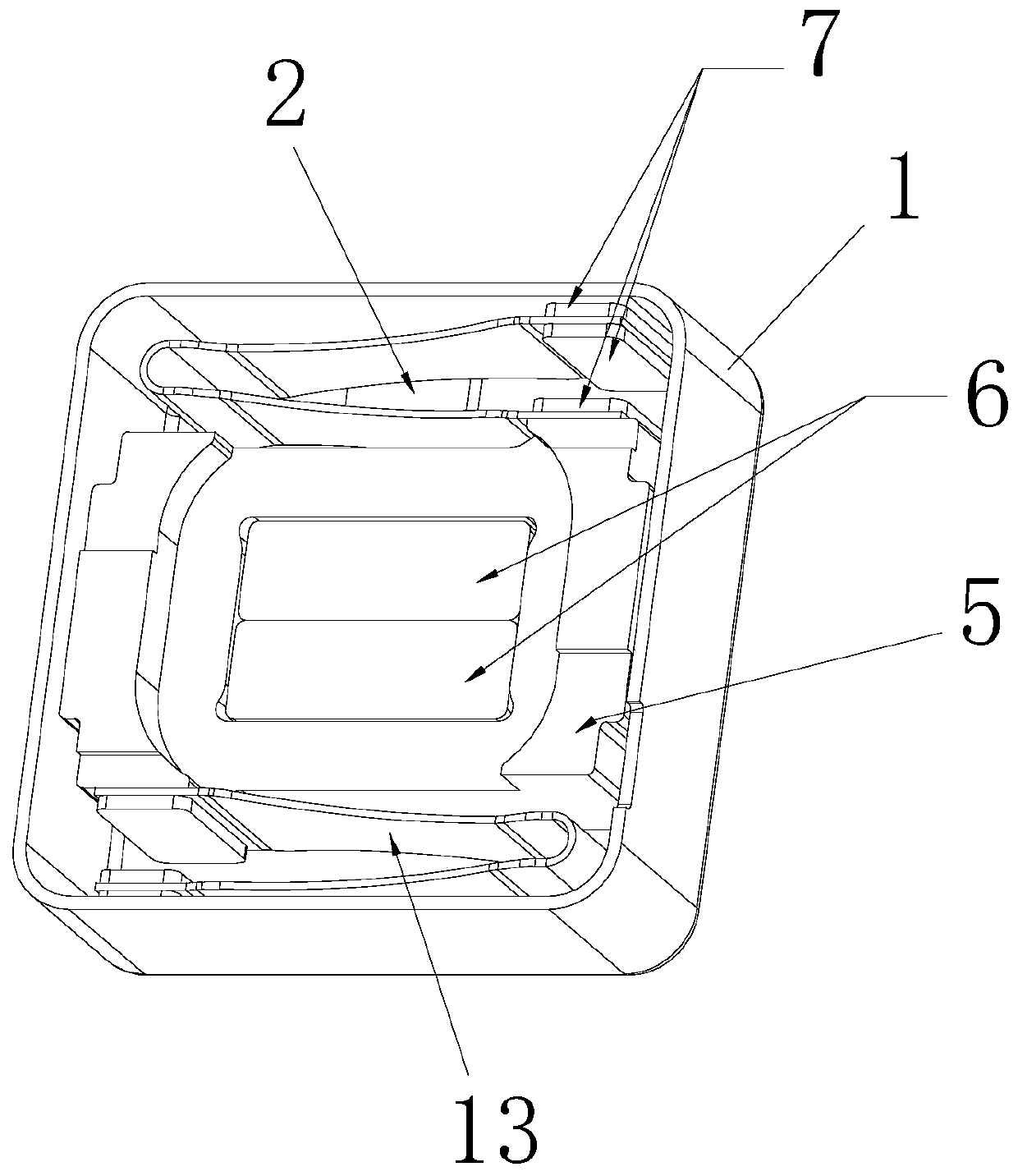 Horizontal linear vibration motor and implementation method thereof