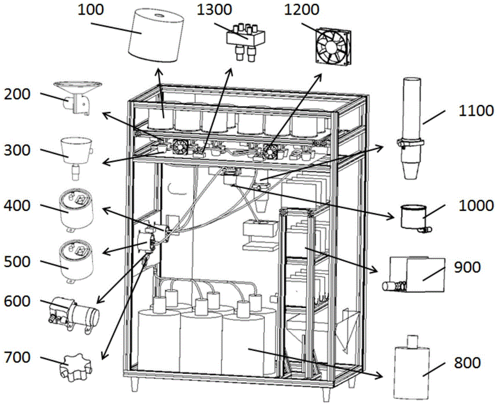 Intelligent tea art machine automatic vending system