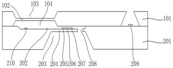 Micromechanical sensor with two-layer substrate