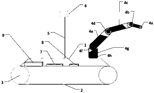 Cotton tip pruning method based on tracked robot