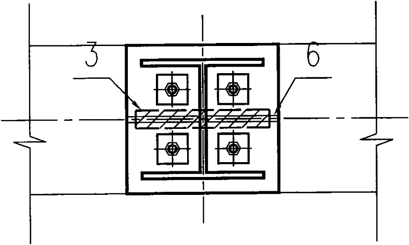 Hinge connection structure and method for supporting steel columns on steel beams