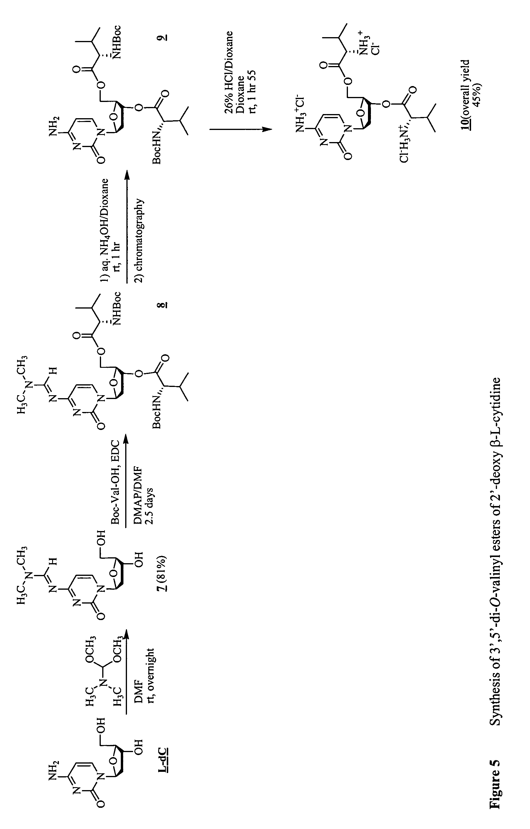 β-L-2′-deoxynucleosides for the treatment of resistant HBV strains and combination therapies