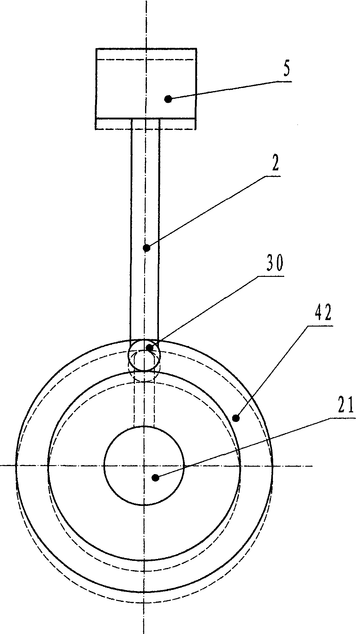 Generator with continuous variable volume compression ratio